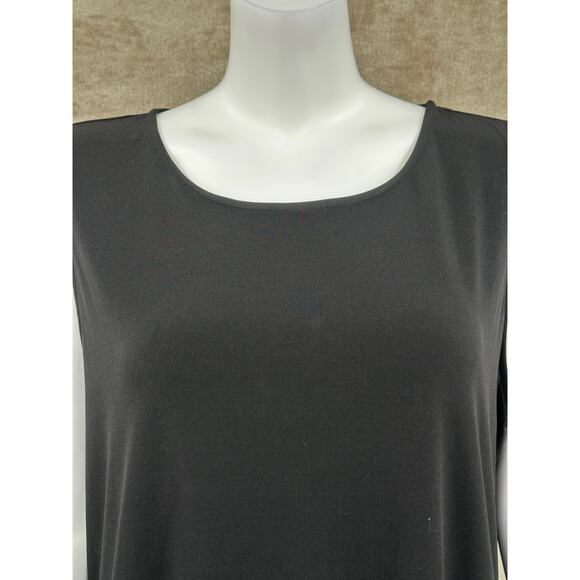 Calvin Klein Top Womens 1X Black Sleeveless Sequins Party Sparkly Fairy Grunge - Picture 2 of 13